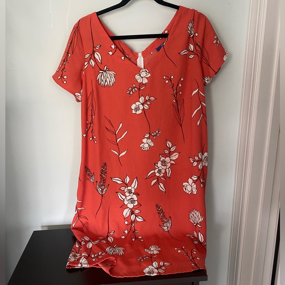 Apt. 9 Orange Flower Dress
